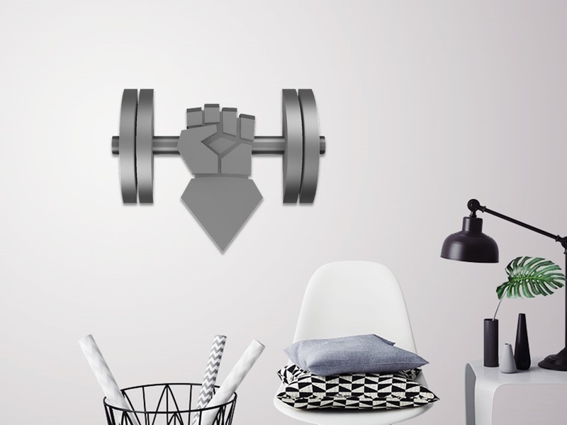 Athlete hand wall art