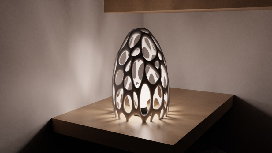 Ongekend 3D Printed Lamp Frame : The Nest by The_Inner_Way | Pinshape SK-92