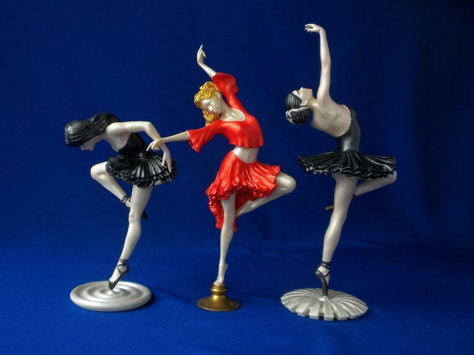 Three Ballerinas 3D Print 251296