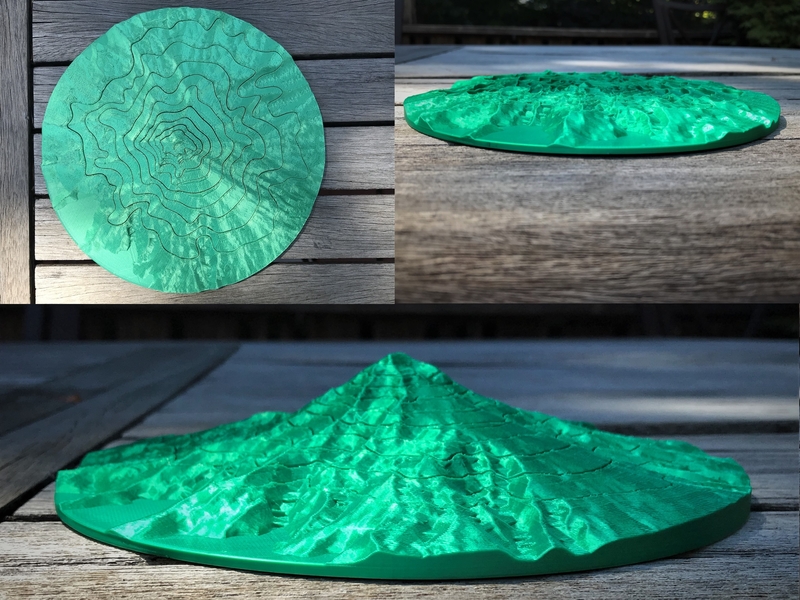 Collapsible Mt. Hood Model
