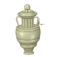 amphora cup vessel for dust - Thumbnail 3
