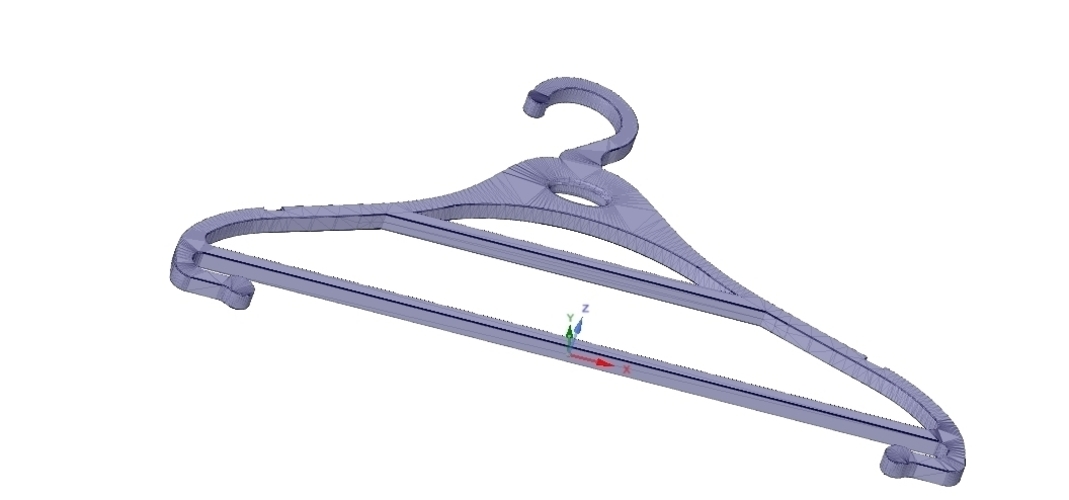 Clothes hanger 3D model for real 3D printing 3D Print 251375