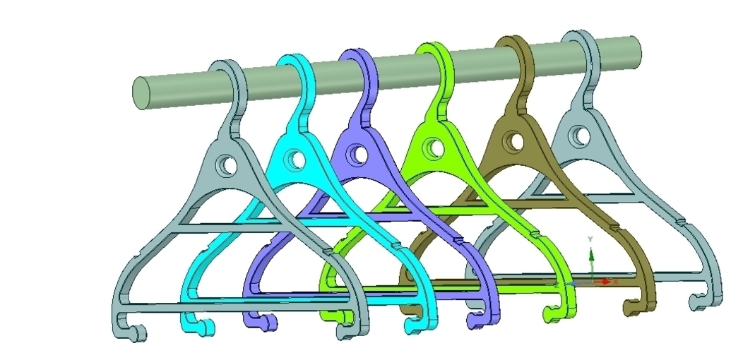 Clothes hanger 3D model for real 3D printing 3D Print 251377
