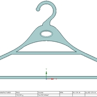 Clothes hanger 3D model for real 3D printing - Thumbnail 9