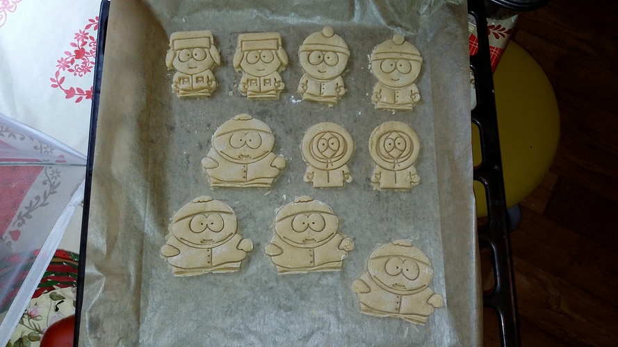 South Park Cookie Cutters 3D Print 25142