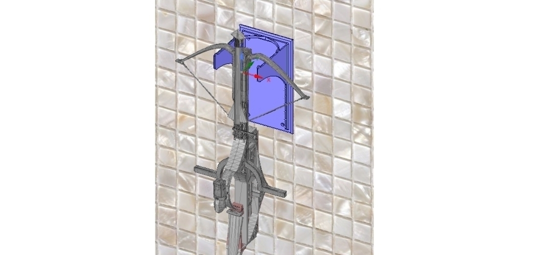 CROSSBOW mount bow and arrow holder suspension 3d print 3D Print 251455