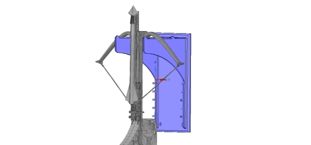 CROSSBOW mount bow and arrow holder suspension 3d print 3D Print 251457