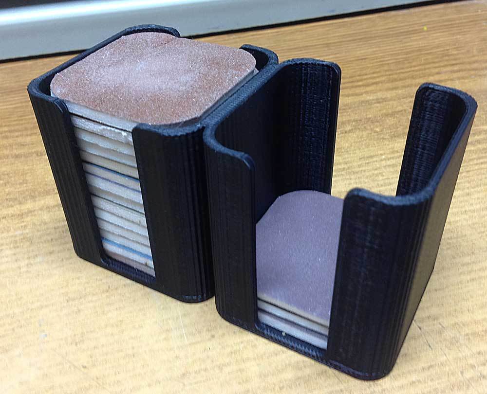 3D Printed Micro-Mesh Sanding Pad Double Holder by Terry Morris