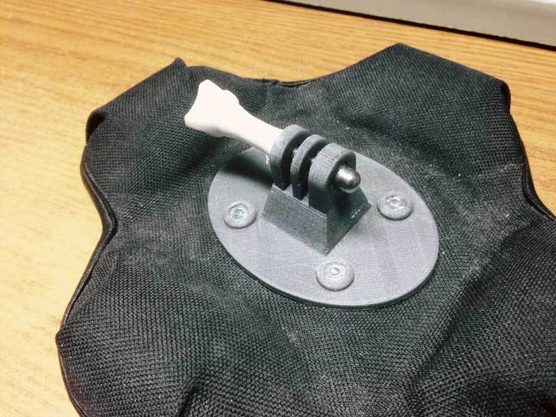 Garmin sandbag GPS mount to GoPro mount conversion