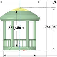 Rotunda arbor terrace for 3D printing and assembly - Thumbnail 4