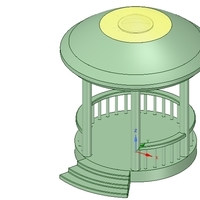 Rotunda arbor terrace for 3D printing and assembly - Thumbnail 6