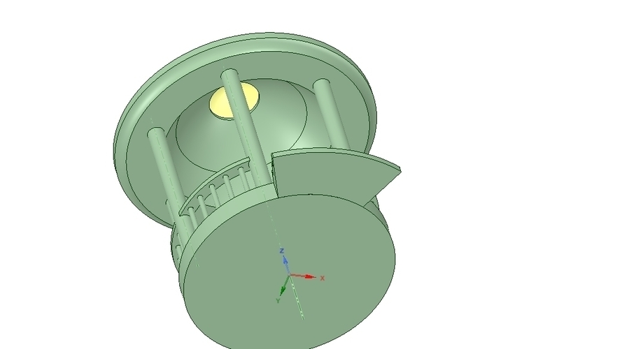 Rotunda arbor terrace for 3D printing and assembly 3D Print 251658