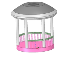 Rotunda arbor terrace for 3D printing and assembly - Thumbnail 17