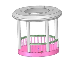 Rotunda arbor terrace for 3D printing and assembly - Thumbnail 18