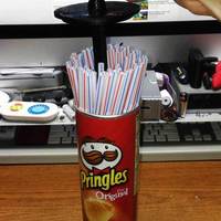 Small Pringles Can Straw Dispenser (for big printers) 3D Printing 25169