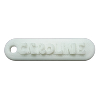 CAROLINE Personalized keychain embossed letters - Thumbnail 2