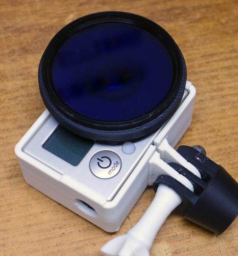 52mm filter adapter for GoPro Hero 3 (for bare lens) 3D Print 25174