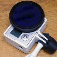 Small 52mm filter adapter for GoPro Hero 3 (for bare lens) 3D Printing 25174