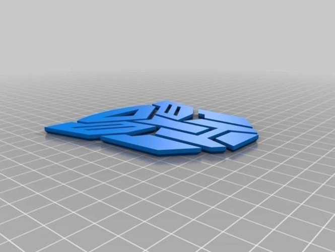 Autobot logo 2 pieces 3D Print 251766