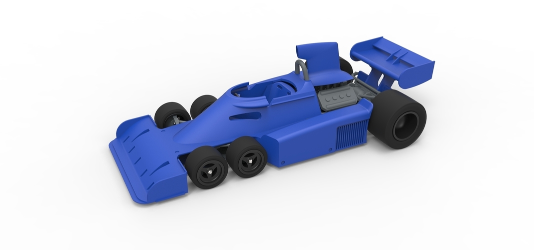 Diecast model Tyrrell P34 six-wheeler Formula 1 Scale 1 to 24