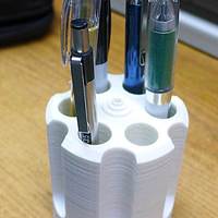 Small Gun Cylinder Pen / Pencil Holder 3D Printing 25187