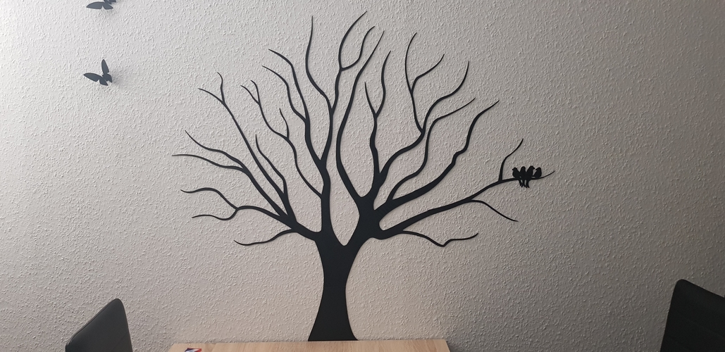 Tree Wall Stencil Decoration 3D Print 251874