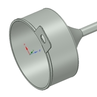 Professional funnel with waste protection 3d-print model  - Thumbnail 3