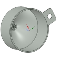Professional funnel with waste protection 3d-print model  - Thumbnail 5