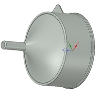 Professional funnel with waste protection 3d-print model  - Thumbnail 7