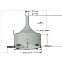 Professional funnel with waste protection 3d-print model  - Thumbnail 16