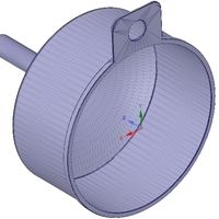 Professional funnel with waste protection 3d-print model  - Thumbnail 18