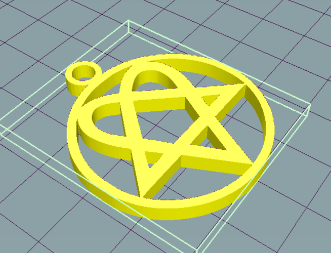 Heartagram 3D Print 251922
