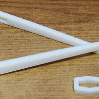 Small High Tech Chopsticks with ring to hold them together. 3D Printing 25207