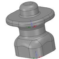 Small custom-made furniture handle knob 3d-print 3D Printing 252128