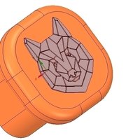 custom-made furniture handle knob 3d-print w bear - Thumbnail 4