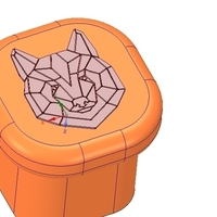 custom-made furniture handle knob 3d-print w bear - Thumbnail 5