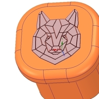 custom-made furniture handle knob 3d-print w bear - Thumbnail 8