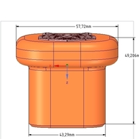 custom-made furniture handle knob 3d-print w bear - Thumbnail 11