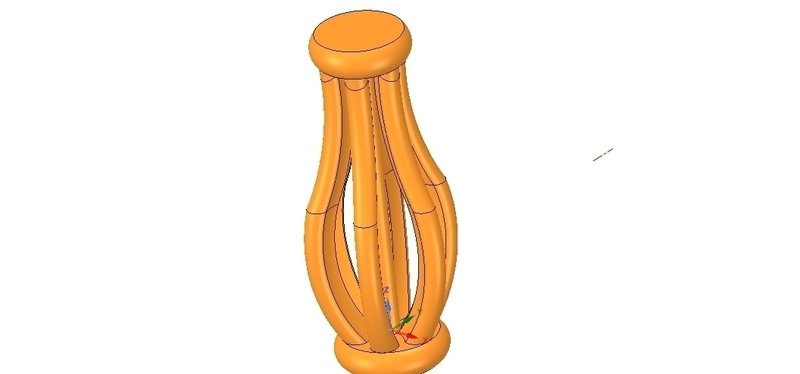 custom-made baluster pillar stairs handle 3d-print cnc