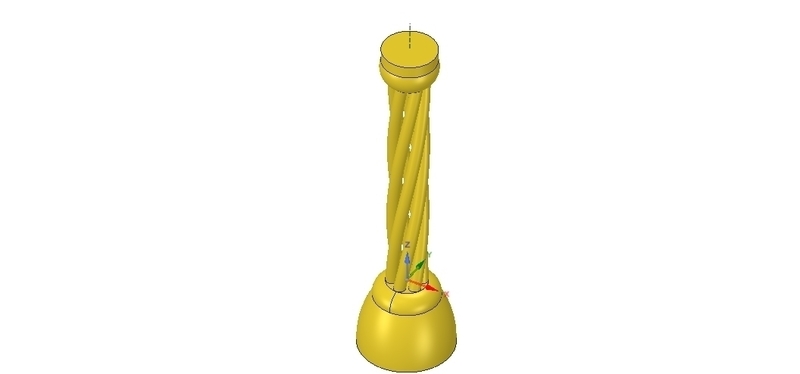 custom-made baluster pillar stairs handle 3d-print cnc