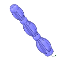 custom-made baluster pillar stairs handle 3d-print cnc Star Wars - Thumbnail 3