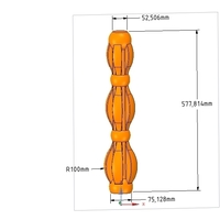 custom-made baluster pillar stairs handle 3d-print cnc Star Wars - Thumbnail 5