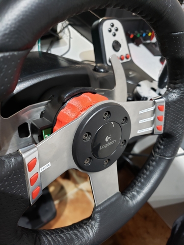 3D Printed Logitech Racing Wheel Quick Release by Juan Ignacio Blasquez ...