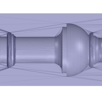 concrete or plaster baluster w casting mold 3d - Thumbnail 3