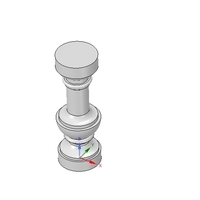 concrete or plaster baluster w casting mold 3d - Thumbnail 4