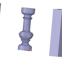 concrete or plaster baluster w casting mold 3d - Thumbnail 15