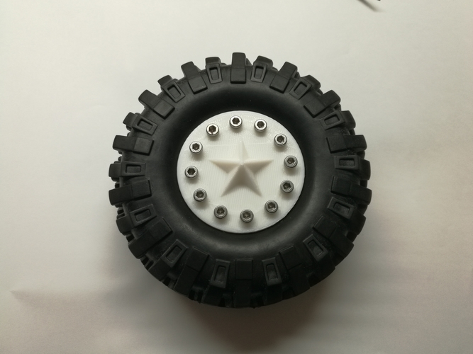 1.9 inches wheel hub of 1/10 rc  3D Print 252352