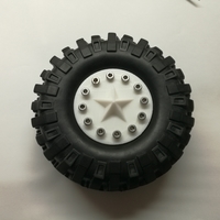 Small 1.9 inches wheel hub of 1/10 rc  3D Printing 252352