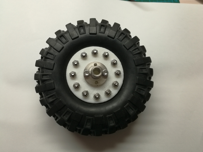 1.9 inches wheel hub of 1/10 rc  3D Print 252353