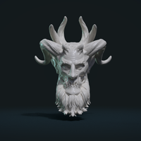 Small Demon Head 3D Printing 252448